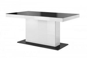 Stôl Quartz 2495GP81 Čierny/Biely/Čierne sklo