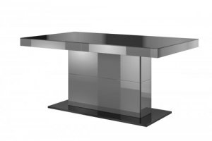 Stôl rozkládací Quartz Antracytová/Antracytová lesk