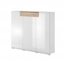 Komoda TOLEDO TL76 dub san remo / biely lesk